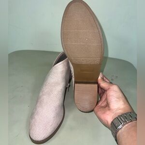 True Craft Pink Perforated Slip-On Ankle Booties – NWT